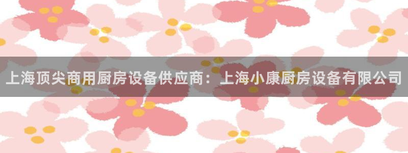凯时是AG优质运营商：上海顶尖商用厨房设备供应商：上海小康厨