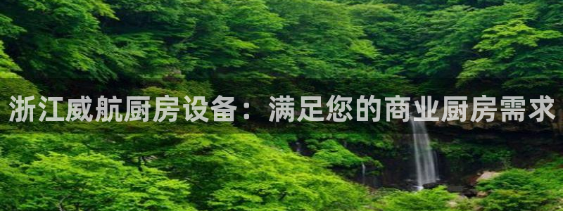 凯时k66登录：浙江威航厨房设备：满足您的商业厨房需求