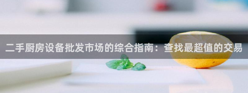尊龙凯时是赌博嘛：二手厨房设备批发市场的综合指南：查找最超值