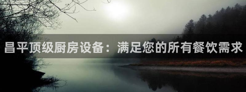 尊龙凯时app官方网站：昌平顶级厨房设备：满足您的所有餐饮需