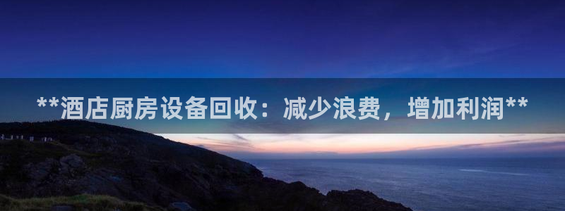 尊龙凯时是哪个国家的：**酒店厨房设备回收：减少浪费，增加利