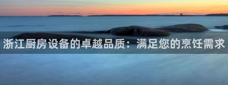 尊龙凯时怎么样没听说过：浙江厨房设备的卓越品质：满足您的烹饪