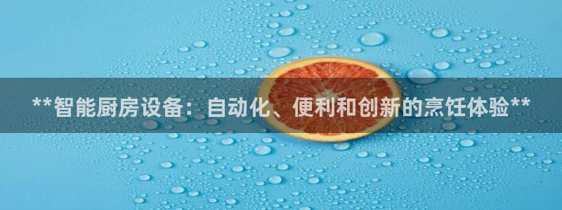 尊龙凯时官方网页：**智能厨房设备：自动化、便利和创新的烹饪