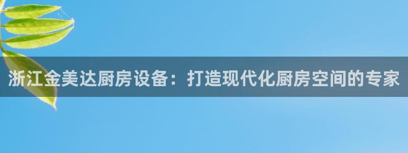 尊龙官方网站：浙江金美达厨房设备：打造现代化厨房空间的专家