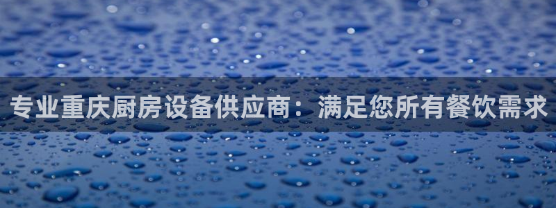 尊龙凯时官方下载：专业重庆厨房设备供应商：满足您所有餐饮需求