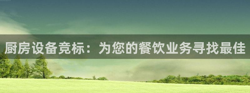 凯时app官方首页：厨房设备竞标：为您的餐饮业务寻找最佳