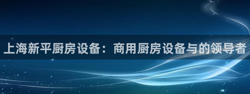 尊龙人生就是博旧版现：上海新平厨房设备：商用厨房设备与的领导