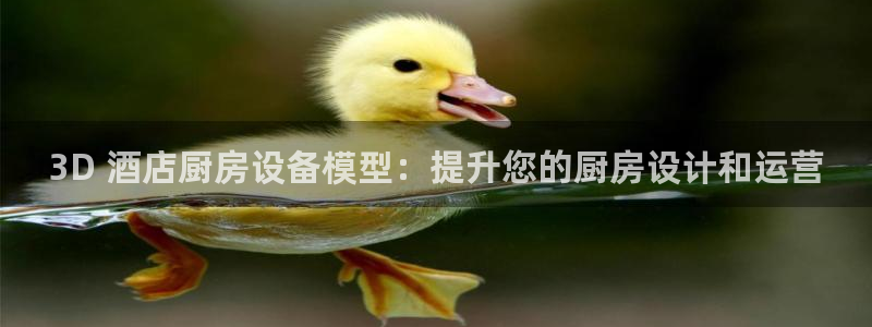 下载尊龙：3D 酒店厨房设备模型：提升您的厨房设计和运营